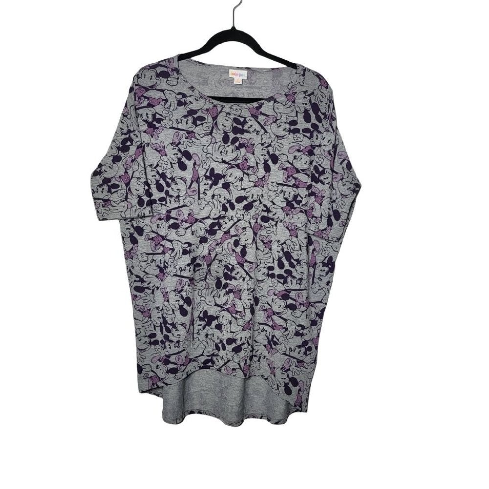 LuLaRoe Disney Womens Mickey Mouse Printed Tunic XS Character Parks Casual